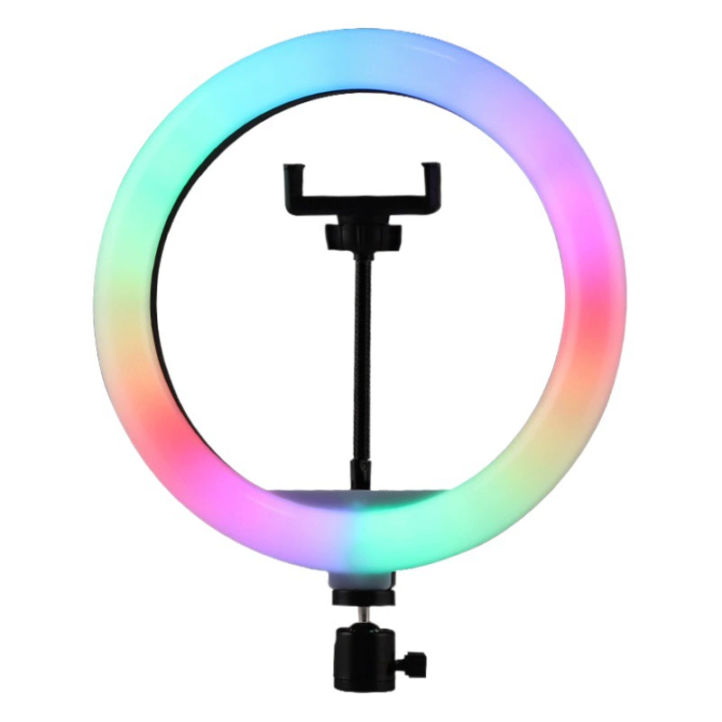Светодиодная подсветка RGB для прямых трансляций, улучшение внешности, 12inch 18inch цветных устройств для прямых трансляций, кольцевая подсветка с многоуровневой регулировкой