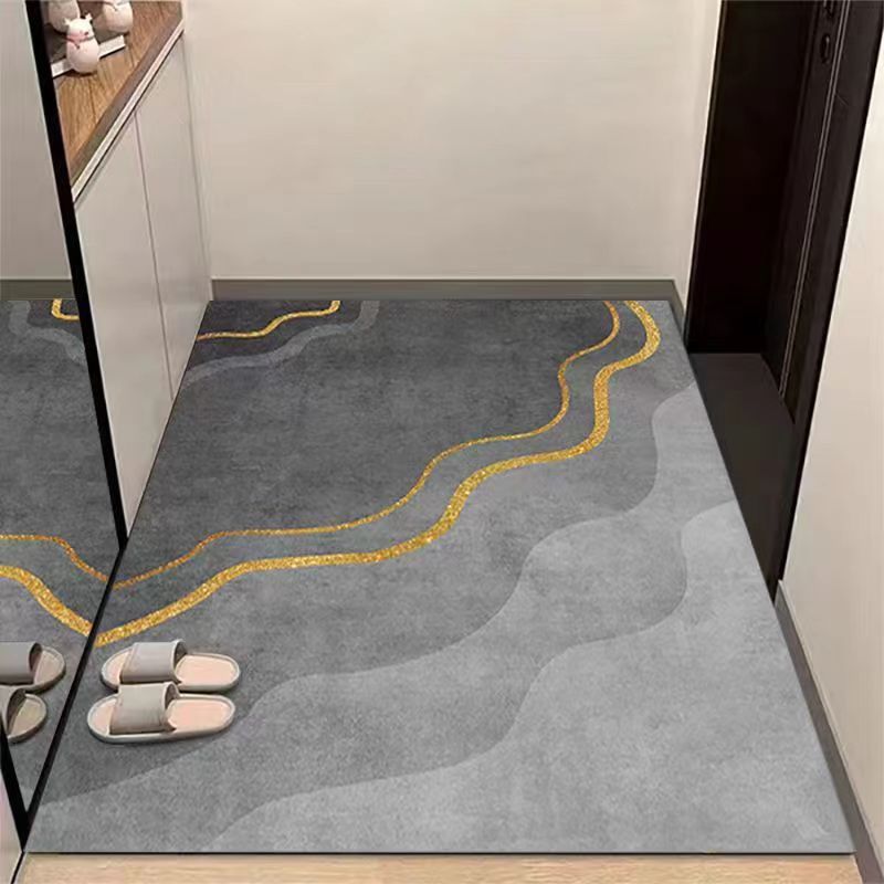 Diatom 진흙 바닥 매트 라이트 럭셔리 하이 엔드 입구 도어 바닥 매트 먼지 방지 및 도어 절단 미끄럼 방지 매트 관리