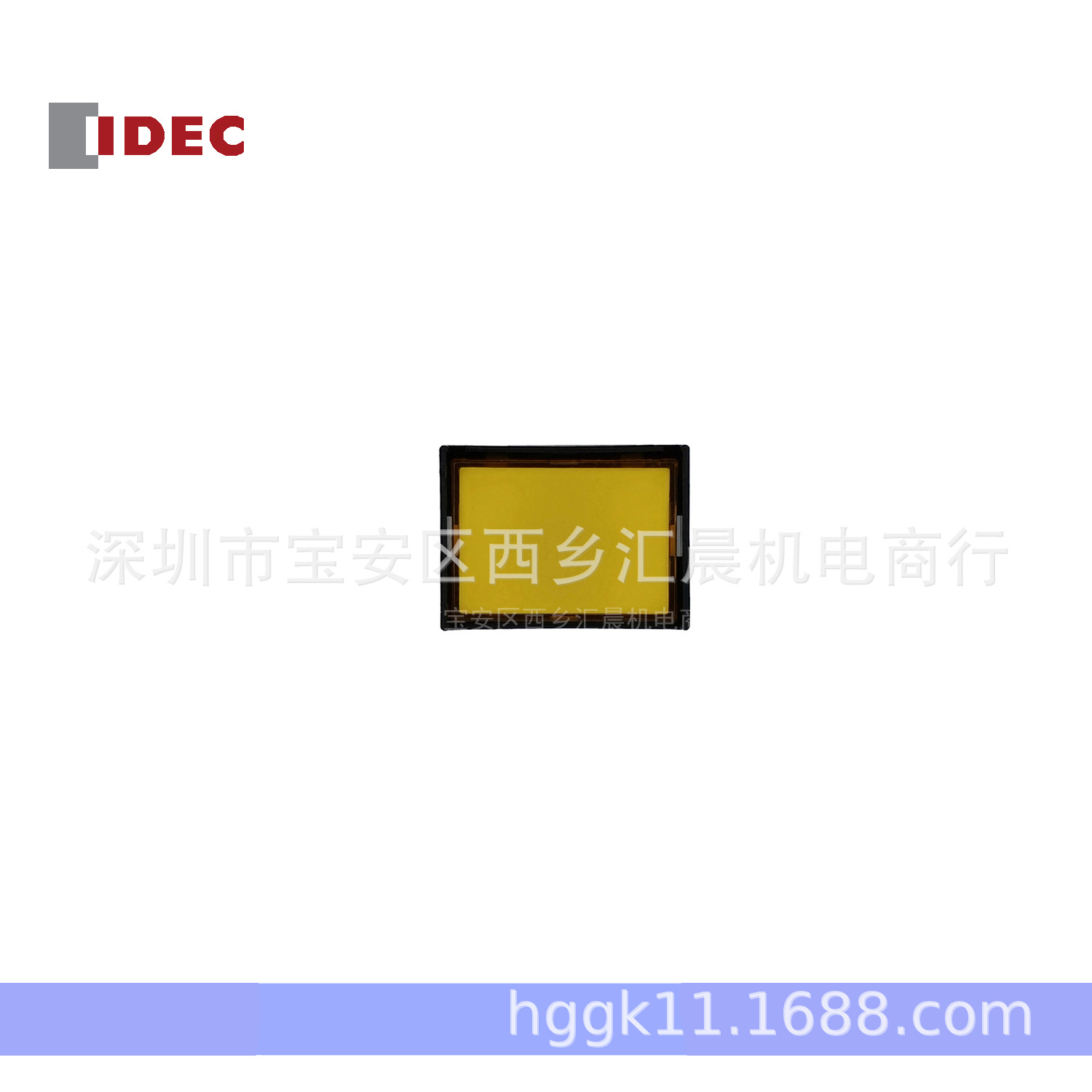 供应IDEC和泉按钮开关 AL6H-M24YC长方形按钮安装孔径16MM