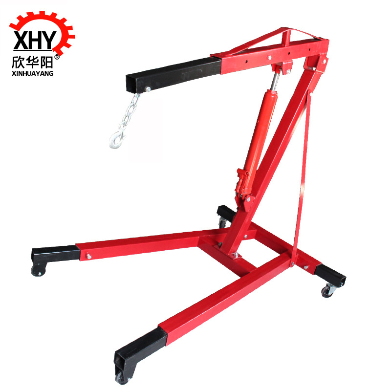 定制引擎起重架 2T液压折叠小吊机 汽保维修拆装工具折叠吊机吊架