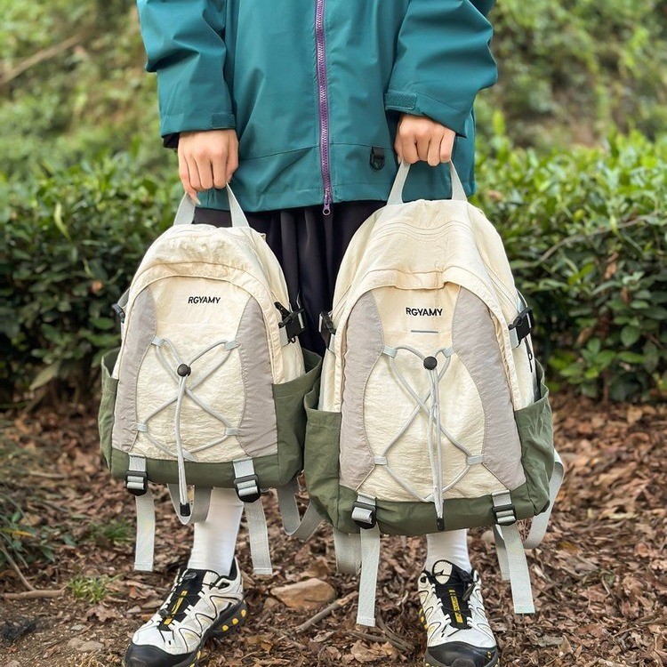 Outdoor Contrasting Color Backpack, Women's Lightweight Travel Bag, Mountaineering Backpack, High-Looking Casual Backpack, Student School Bag, Trendy