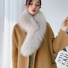 双面真毛领子秋冬皮草围巾真狐狸毛领羽绒服派克服狐狸高端大毛领