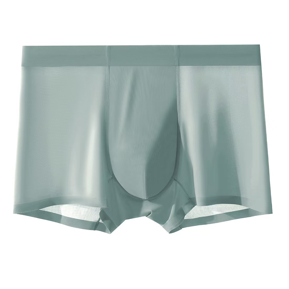 Pantalones de seda de hielo para hombres sin trazas de aire tacto pantalones de secado rápido transpirables de cuatro cuernos de grafeno antibacteriano pantalones cortos