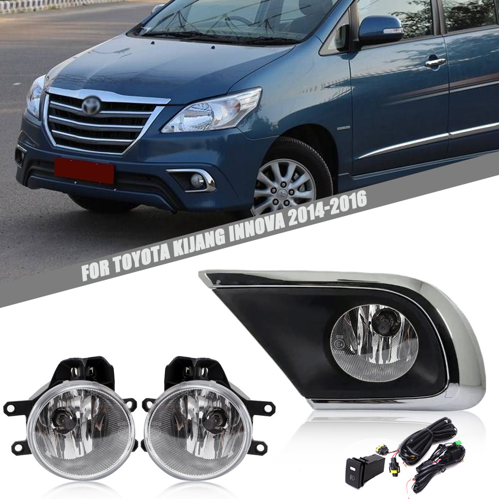 Aplicable 12 13 14 15 años Toyota innovar conjunto de lámpara de niebla delantera importado Inova lámpara de barra de luz de choque