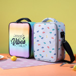 新款亚马逊手提斜挎竖款保温包 春季美式便携保鲜时尚午餐包