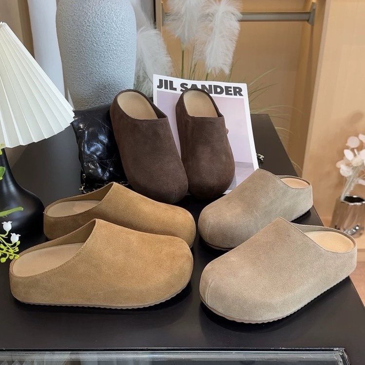 2025 Autumn New Fashion Versatile Lightweight Birkenstock Women's Retro Casual Slip-On Closed-Toe Mules