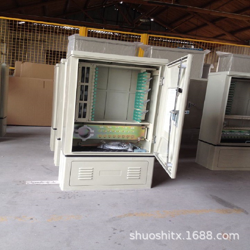 硕信光通SMC144芯无跳接光缆交接箱 室外通信光缆分配箱光交箱