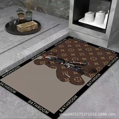 Entry floor mats cartoon light luxury entrance door mats outside the door carpet full floor new cartoon floor mats wholesale
