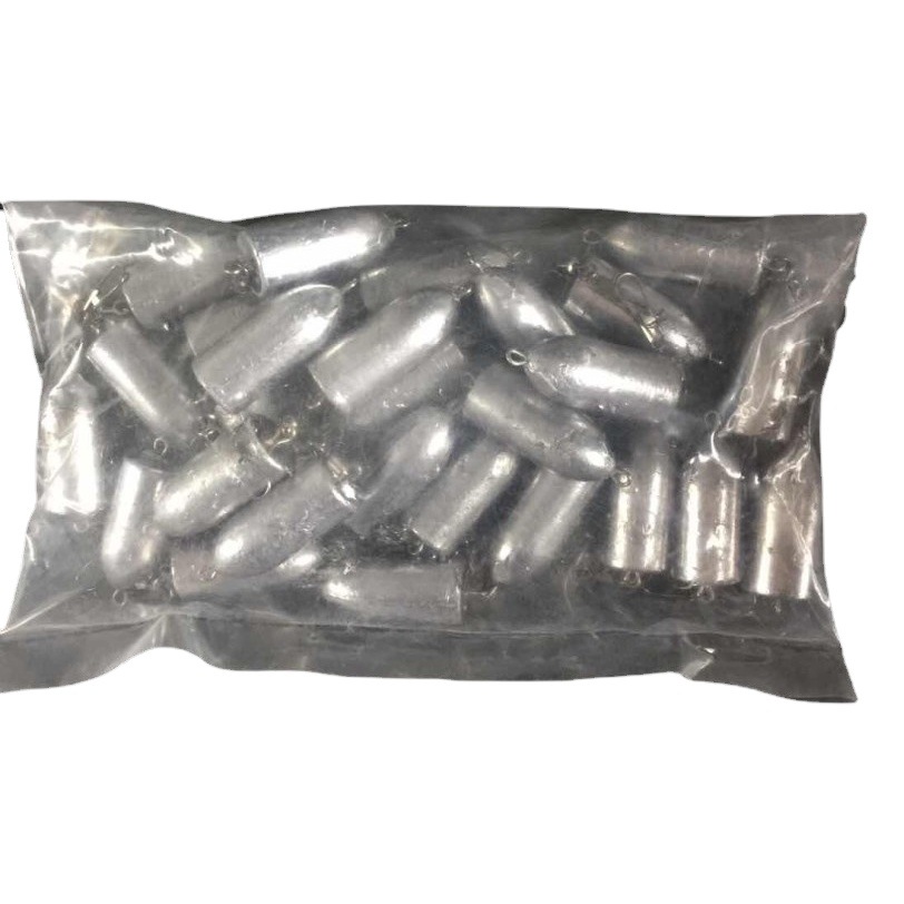 Junya fishing gear wholesale binaural two-headed lead pendant bullet lead pendant lead pendant rock Rod lead pendant Luya lead pendant