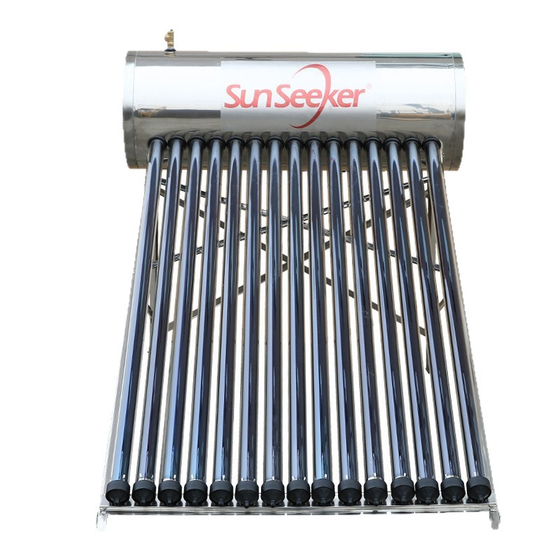 Calentador de agua solar de acero inoxidable calentador de agua solar plano calentador de agua solar al por mayor