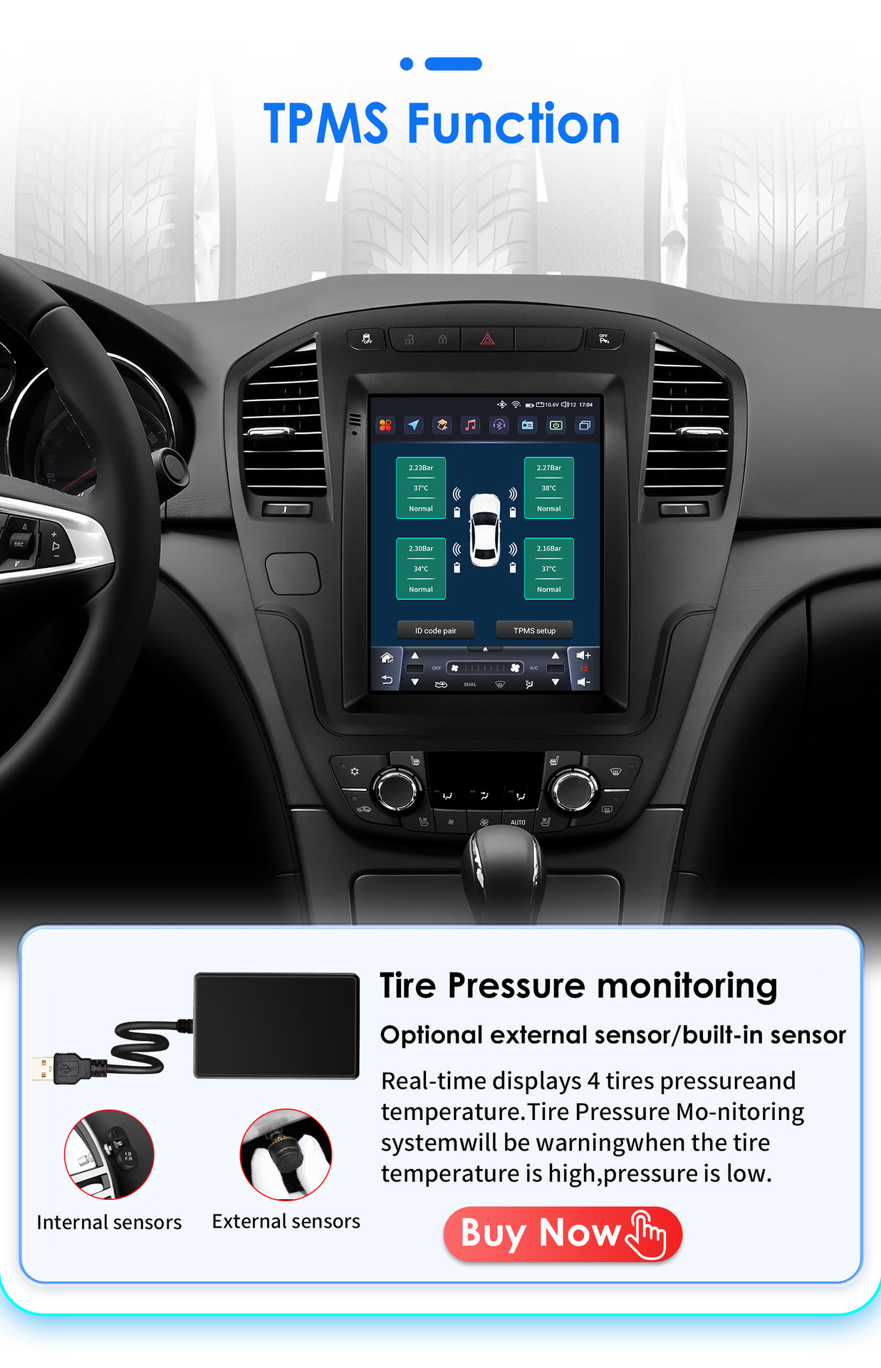 Suitable for 09-13 Regal Opel Sonic Sub-Opel Insignia Car Vertical Screen Android Navigator