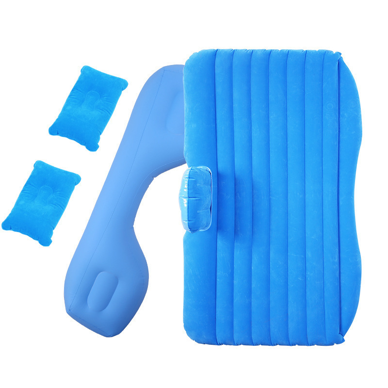 Transfronterizos cama inflable de automóviles asiento trasero flocado cama de cojín de aire universal confortable plegable cama de campamento al por mayor