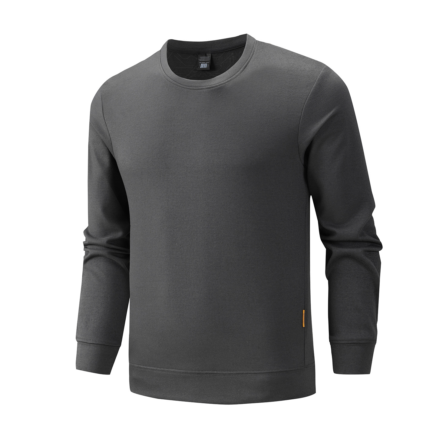 American-style heavyweight 320gsm cashmere long-sleeve sweatshirt for men, loose-fitting round-neck T-shirt, simple and versatile base layer, 2026 new style