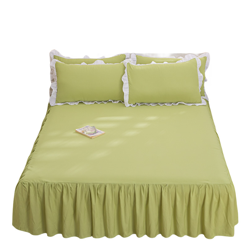 Una sola pieza de ropa de cama de color princesa coreana estilo hogar ropa de cama cubierta sábanas de cama gazebo cubierta de lana fábrica al por mayor transfronteriza