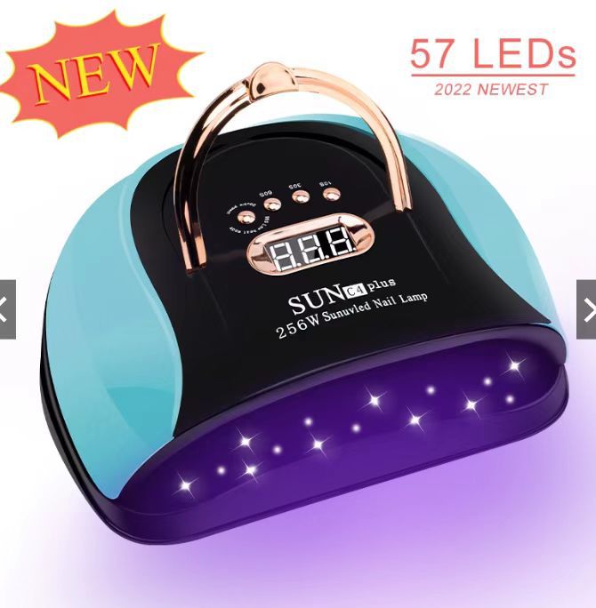 Lámpara de uñas de alta potencia, sensor inteligente, sincronización, fototerapia, máquina de uñas, lámpara de horneado de uñas LED, no máquina de uñas de mano negra