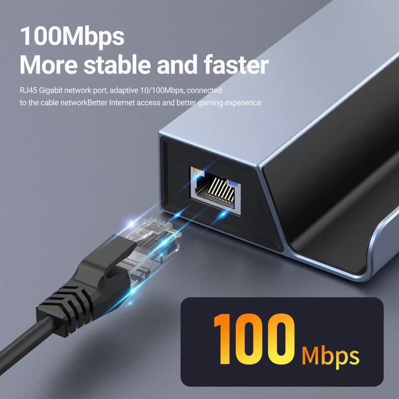 Type-C docking station is suitable for Steam Deck, Lenovo Legion, and ROG handheld consoles, with Gigabit network card expansion Type-C docking station is suitable for Steam Deck, Lenovo Legion, and ROG handheld consoles, with Gigabit network card expansion