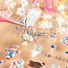 Nail stickers, cartoon fake nails for nails, suitable for import, new collection, wholesale, with snowflakes