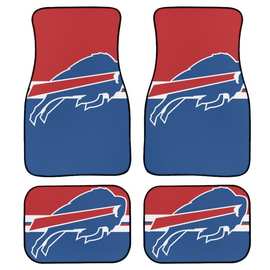 汽车脚垫四件套欧美 布法罗比尔 NFL印花logo 个性化制定 外贸