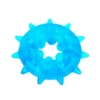 Blue, with snowflakes