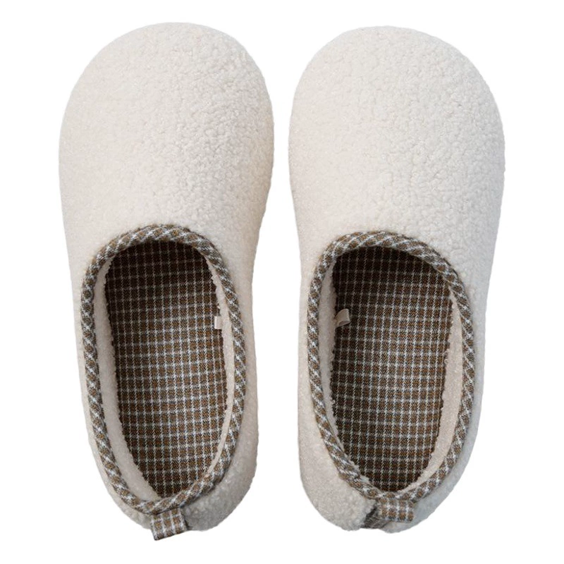 Зимние однотонные домашние непромокаемые Нескользящие немые домашние тапочки с деревянным полом в японском стиле, утолщенные хлопковые тапочки на каблуке для мужчин и женщин