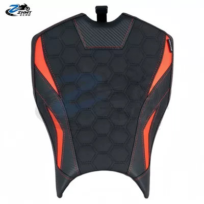 seat cushion, lowered seat height, 25-26 | Motorcycle cushion - front-seat-cushion-honeycomb-style-red-original-seat-height
