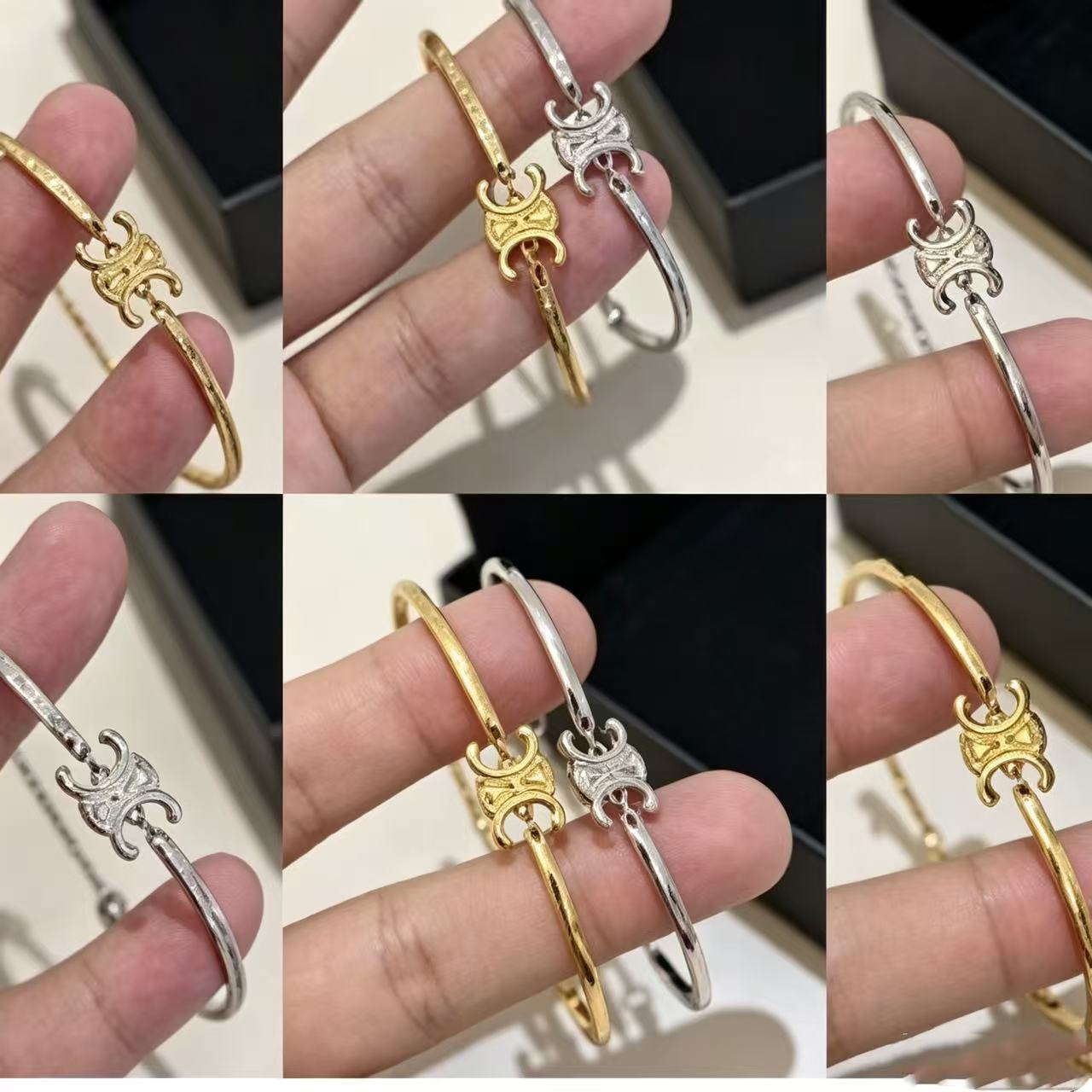 CE凯旋门手链女半镯手环轻奢手镯小众设计手环精致外贸跨境爆手饰
