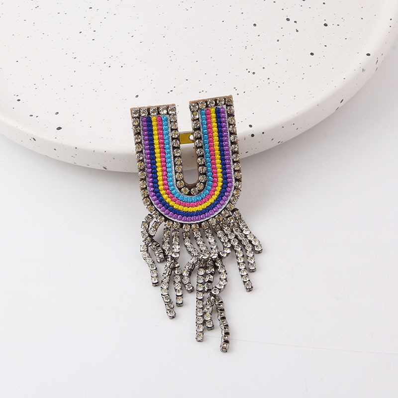 Women'S Gender Inlay Design Korean Style Pin Letter Rhinestone Inlay Women'S Brooches