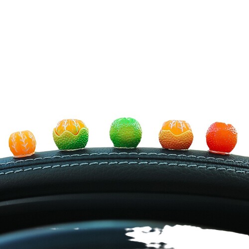 2024 New Car Ornament Mini Anti-Authentic Orange Car Interior Accessories Center Console Good Things Rearview Mirror Cute