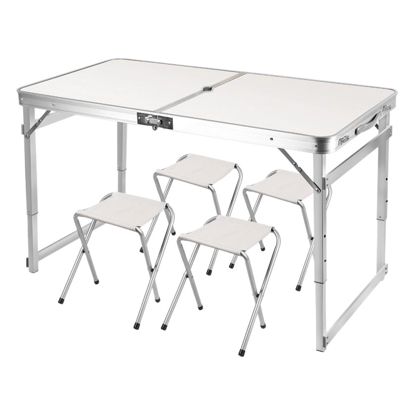 Mesa plegable al aire libre mesa plegable de aleación de aluminio y silla MESA DE puesto portátil mesa plegable mesa de picnic de promoción de exposiciones image 1