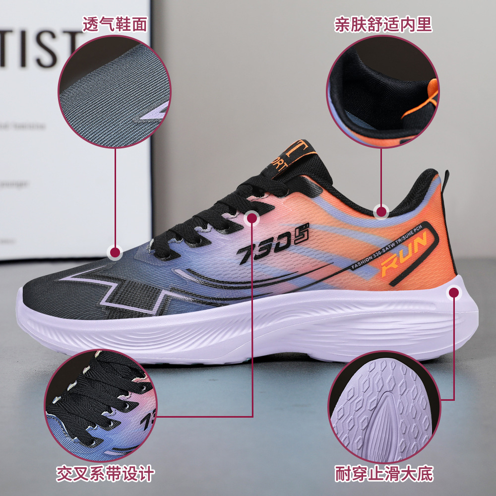 Zapatos deportivos para mujer, nuevo estilo de otoño, malla transpirable, estilo coreano, zapatos casuales de moda, estilo pareja, zapatos para correr maratón al por mayor