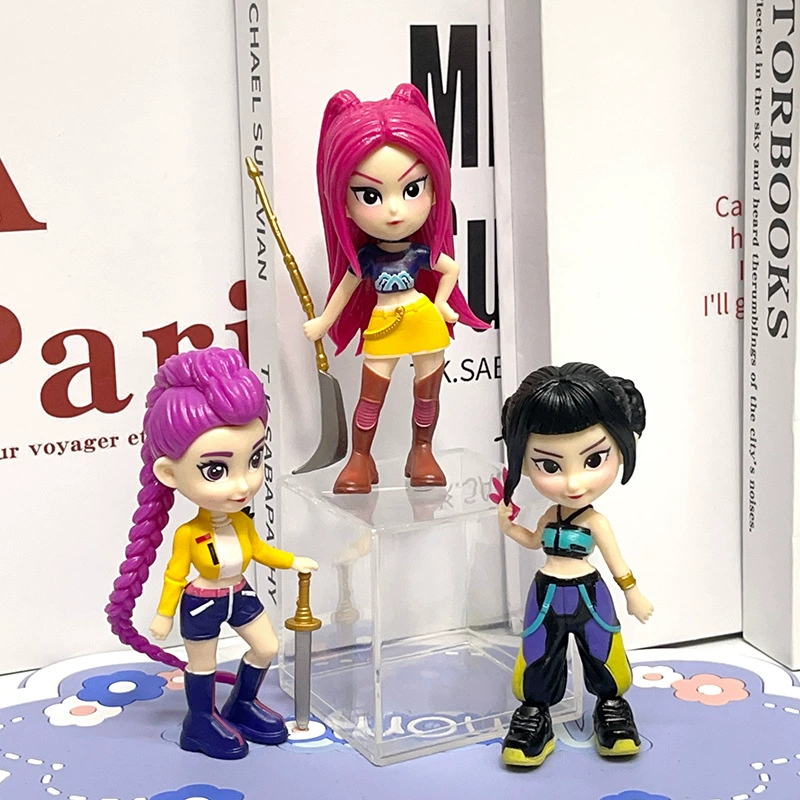 Фигурка-слепой бокс: популярная K-Pop коллекция охотников за ведьм, Мира Люми, увеличенная голова, Q-версия, ручная модель, модная кукла-брелок