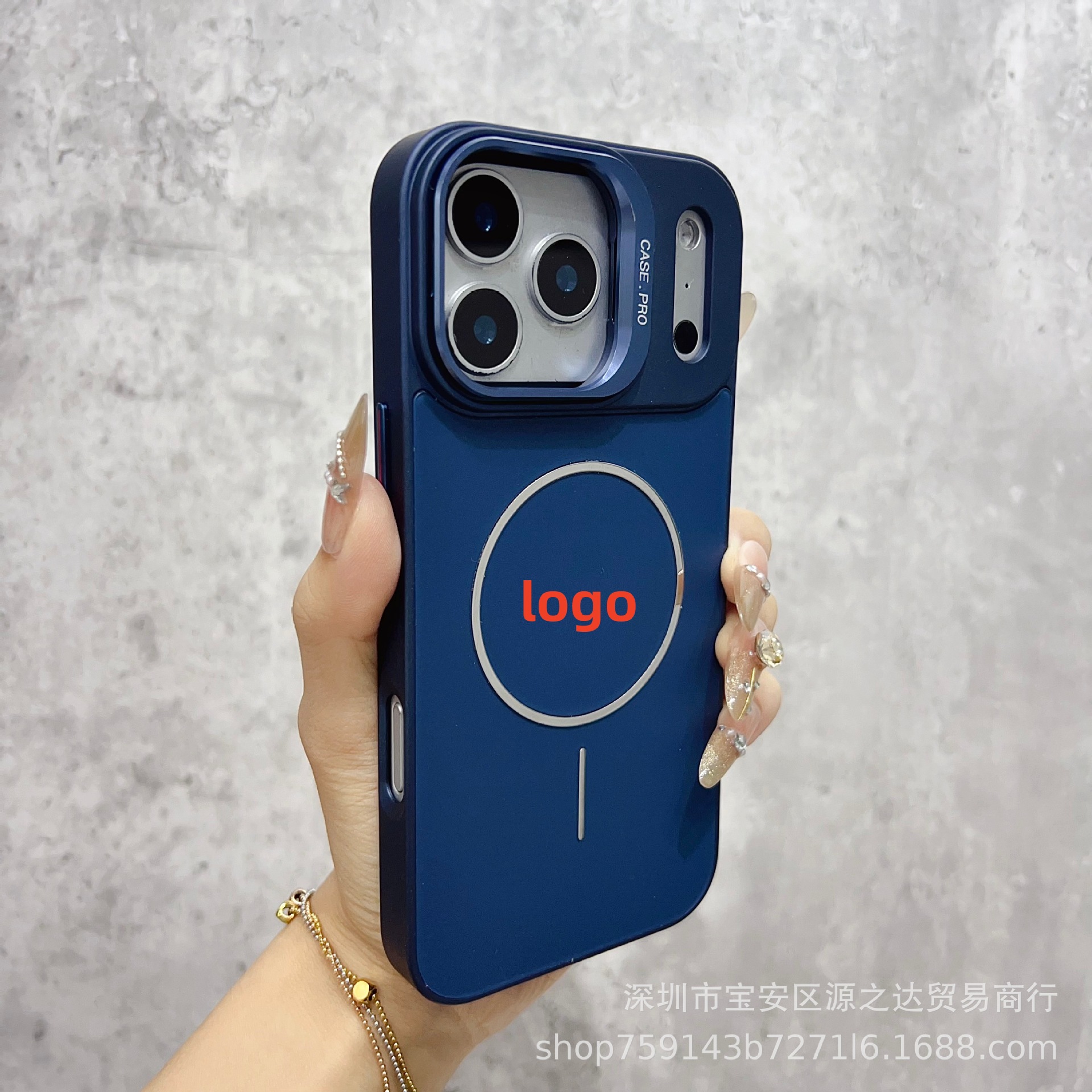 Suitable for Iphone17 Metal Spray Paint Frosted Thin Ring Magnetic Phone Case Apple 16 Lens Holder Protective Cover