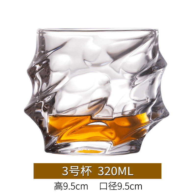 Nueva copa de whisky engrosada, copa de vino creativa, juego de copa de cerveza, copa de vidrio, barra de vino, KTV, hogar