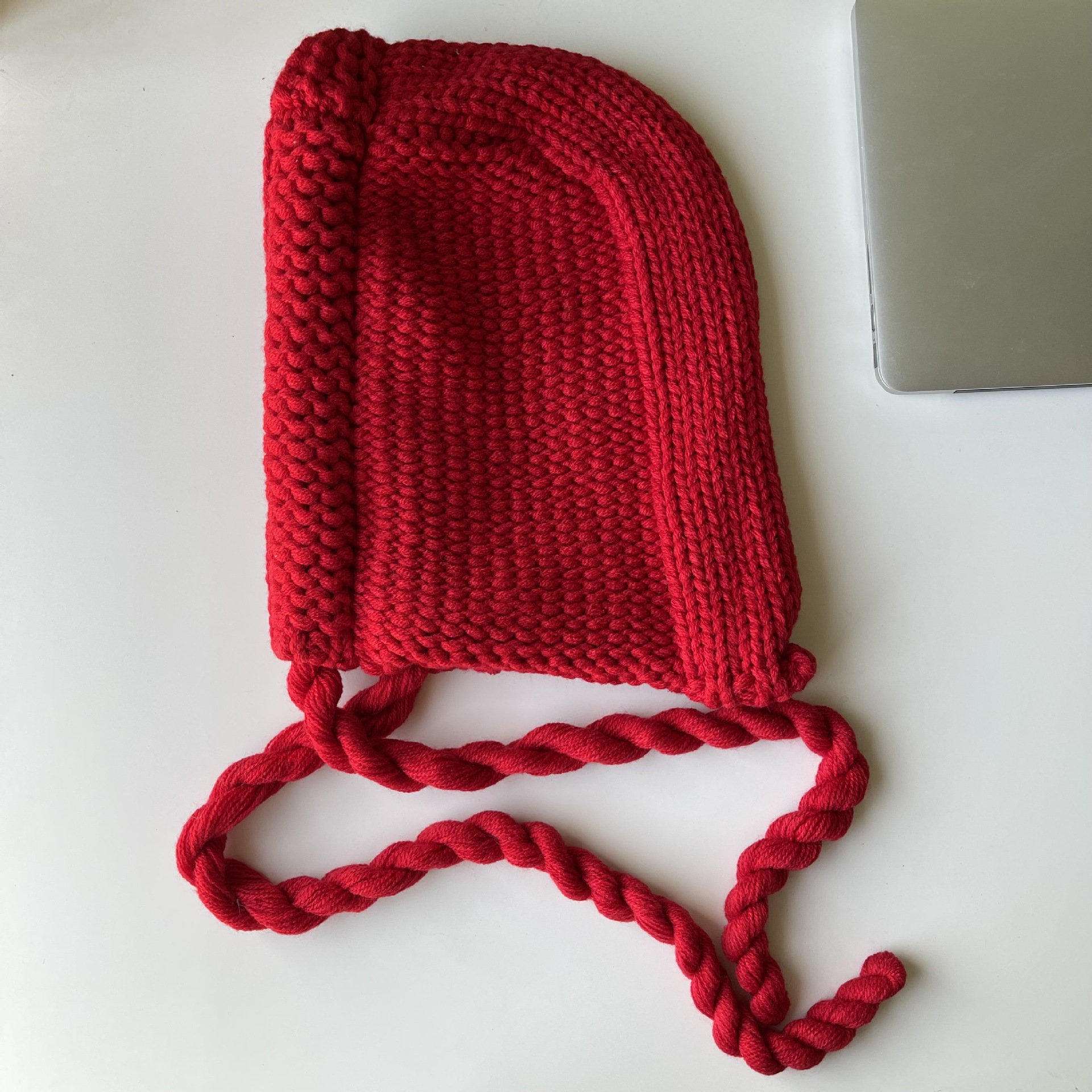 Winter Warm Half Wrapped Knitted Coarse Wool Hat - Image 5