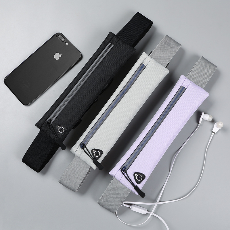 纯色户外运动腰包防泼水男女跑步登山健身马拉松轻便隐形韩版腰包