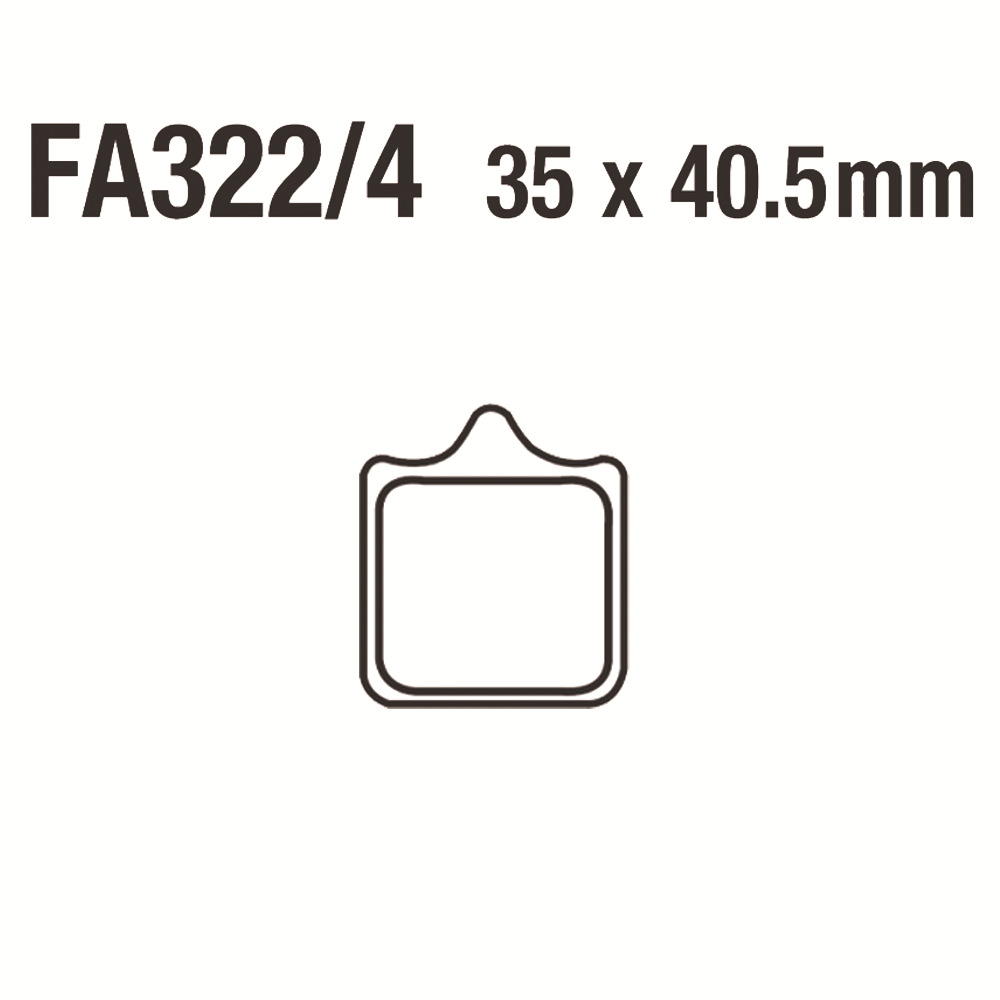 Cuerpo de aluminio sinterizado a base de cobre para motocicletas FA322 Benelli DUCATi KTM RTIUMPH TM