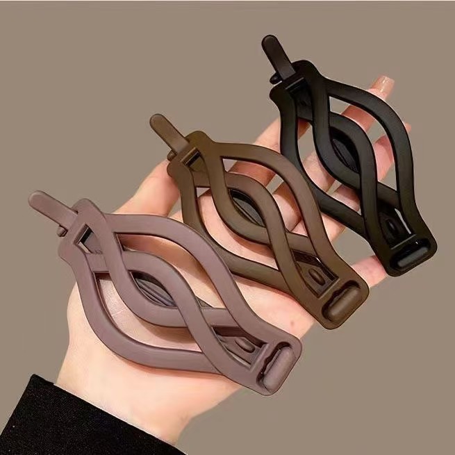 Summer Simple Matte Hairpin with Frog Clip for Women, 2026 New Style Hairpin for Back-Of-Head Twist and Updo