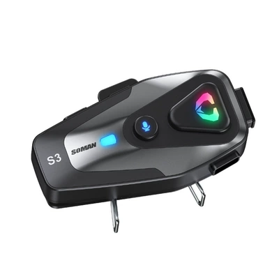 Manufacturer S3 Motorcycle Helmet Bluetooth Headset for Delivery Riders, Riding Helmet, Safety Helmet, Outdoor Bluetooth Headset (Motorcycle Helmet Headset) - s3-bluetooth-headset-soft-mark