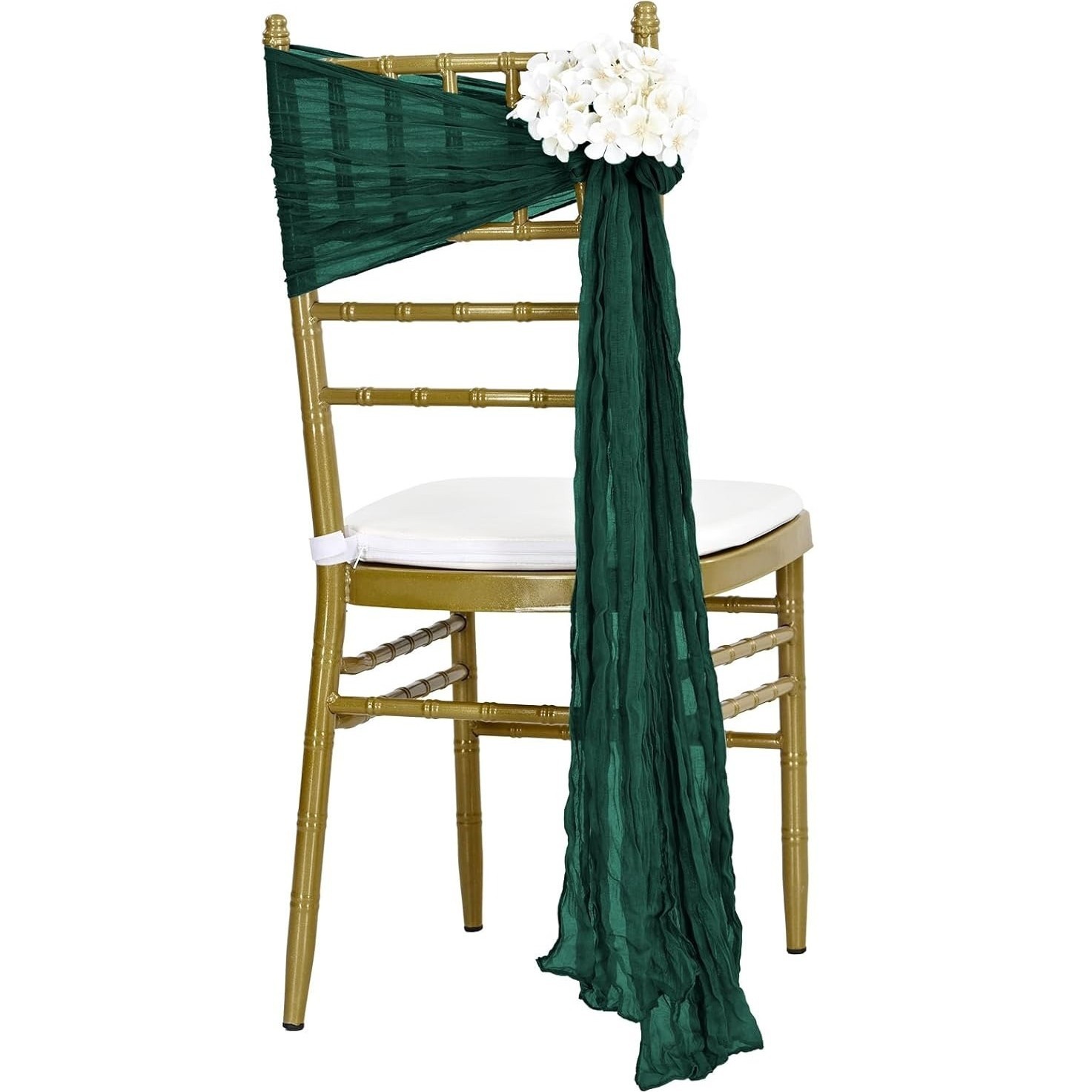 Flor de Bali cascada mariposa decoración de boda hotel decoración de reunión banquete cubierta de silla transfronteriza