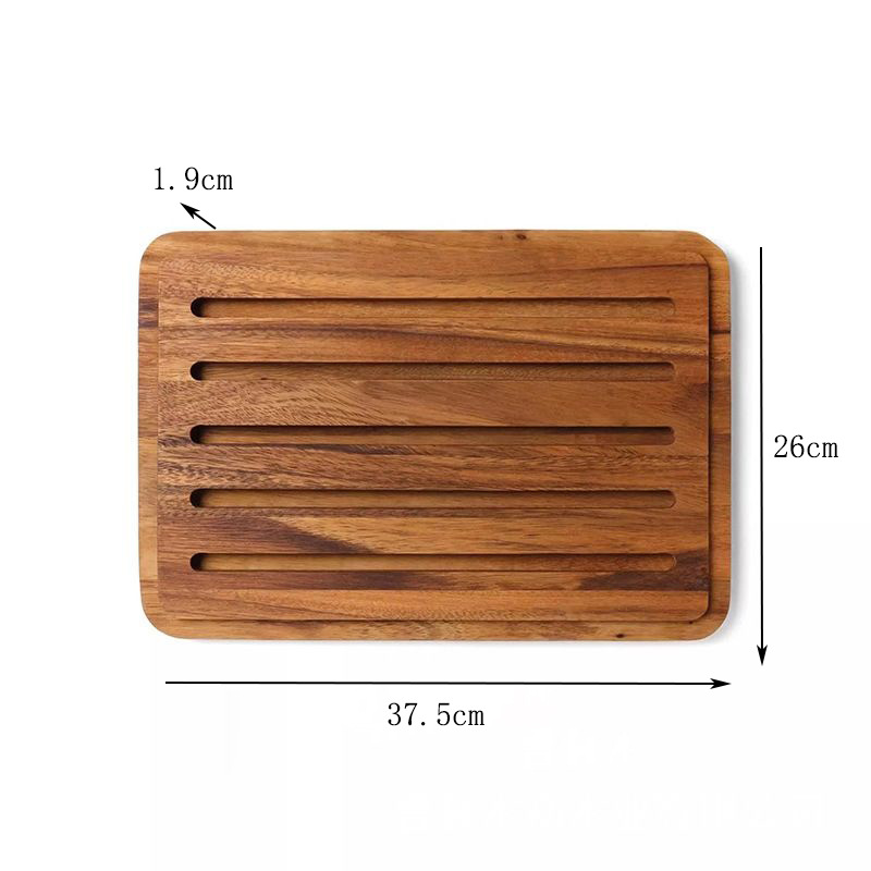 Tablero de pan de madera tablero de pan de mesa multifuncional tablero de corte de pan de madera tablero de corte de palo conveniente