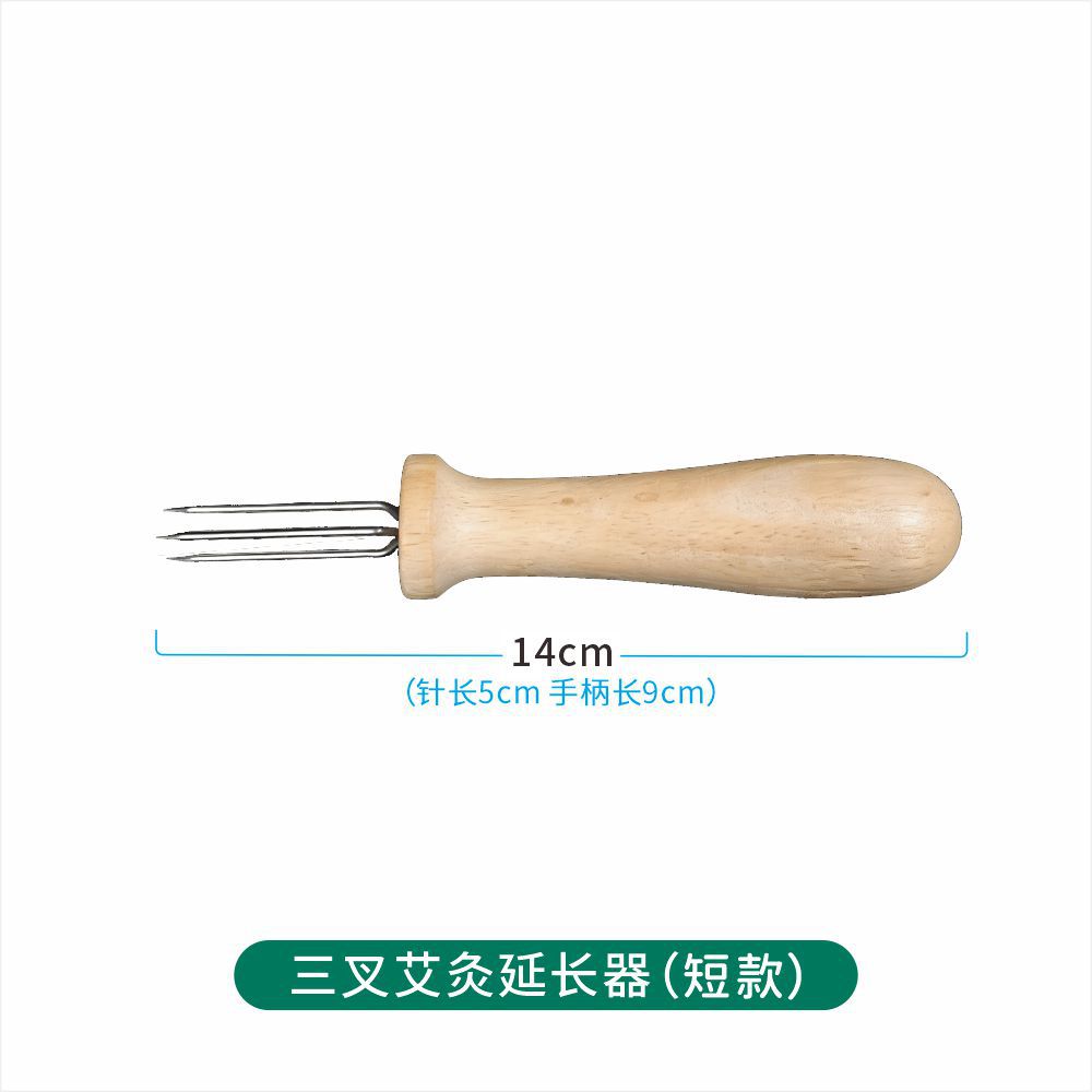 Wooden Moxa Stick Holder Handheld Moxibustion Extender Tool for Moxa Poles and Cones in use