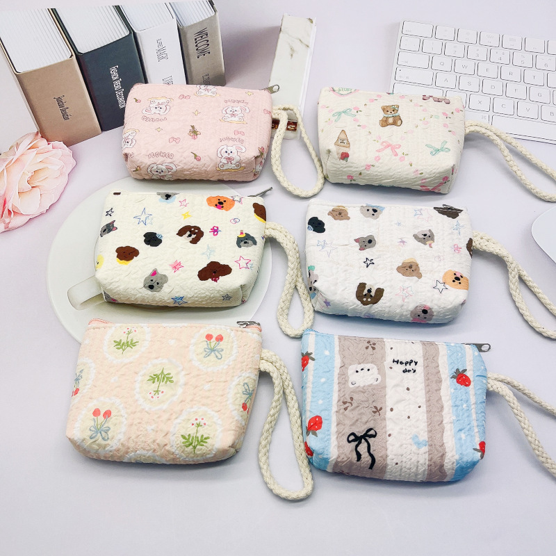 New Style Coin Purse with Wrist Strap, Cartoon Coin Pouch, Cute Mini Wallet for Girls, Mini Storage Bag, Bag Manufacturer
