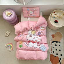 A类全棉卡通学生95白鹅绒被芯 儿童宝宝被子婴儿幼儿园春秋被冬被