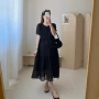 孕妇气质法式短袖孕妇裙