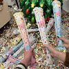 Internet celebrity inflatable gift flower stick wedding party party gathering atmosphere birthday New Year handheld automatic flower gun gun