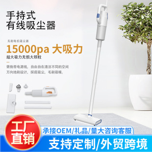 Pet Vacuum Cleaner Source Factory Cross-Border Specializes in Ultra-Powerful Suction High-Power Wired Handheld Household Three-In-One