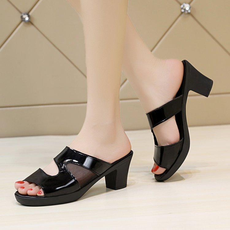 Sandale damă, tip șlapi, pentru petreceri de interior, sintetice, ușoare, impermeabile_voghion.com