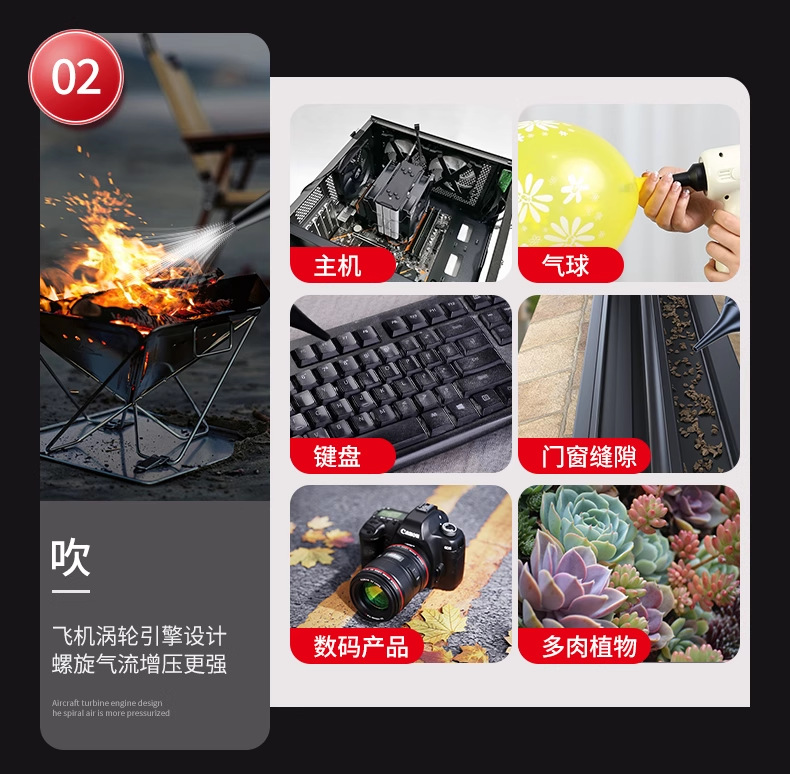 Yiju Car Vacuum Cleaner Handheld Small Car Vacuum Cleaner New Model for Foreign Trade with Super Strong Suction and High Power for Home Use with Wireless Charging