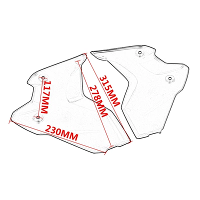 R1250GS 18-24 modified water tank: Motorcycle frame