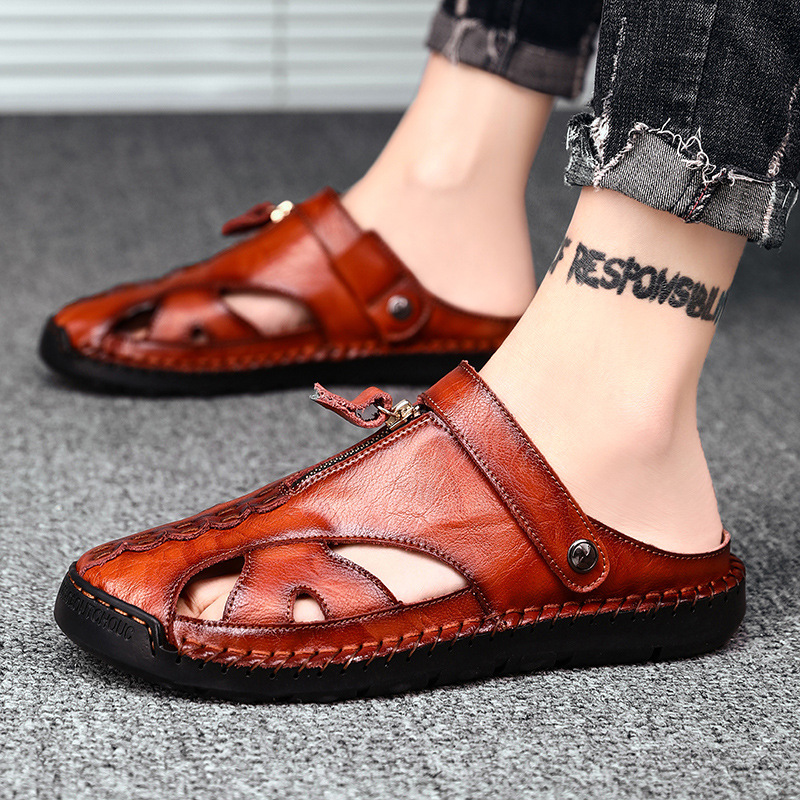 (Mới) Mã A0939 Giá 610K: Giày Dép Sandal Nam Tunenz Big Size Ngoại Cỡ Hàng Mùa Hè Giày Dép Nam Chất Liệu Da Bò G02 Sản Phẩm Mới, (Miễn Phí Vận Chuyển Toàn Quốc).